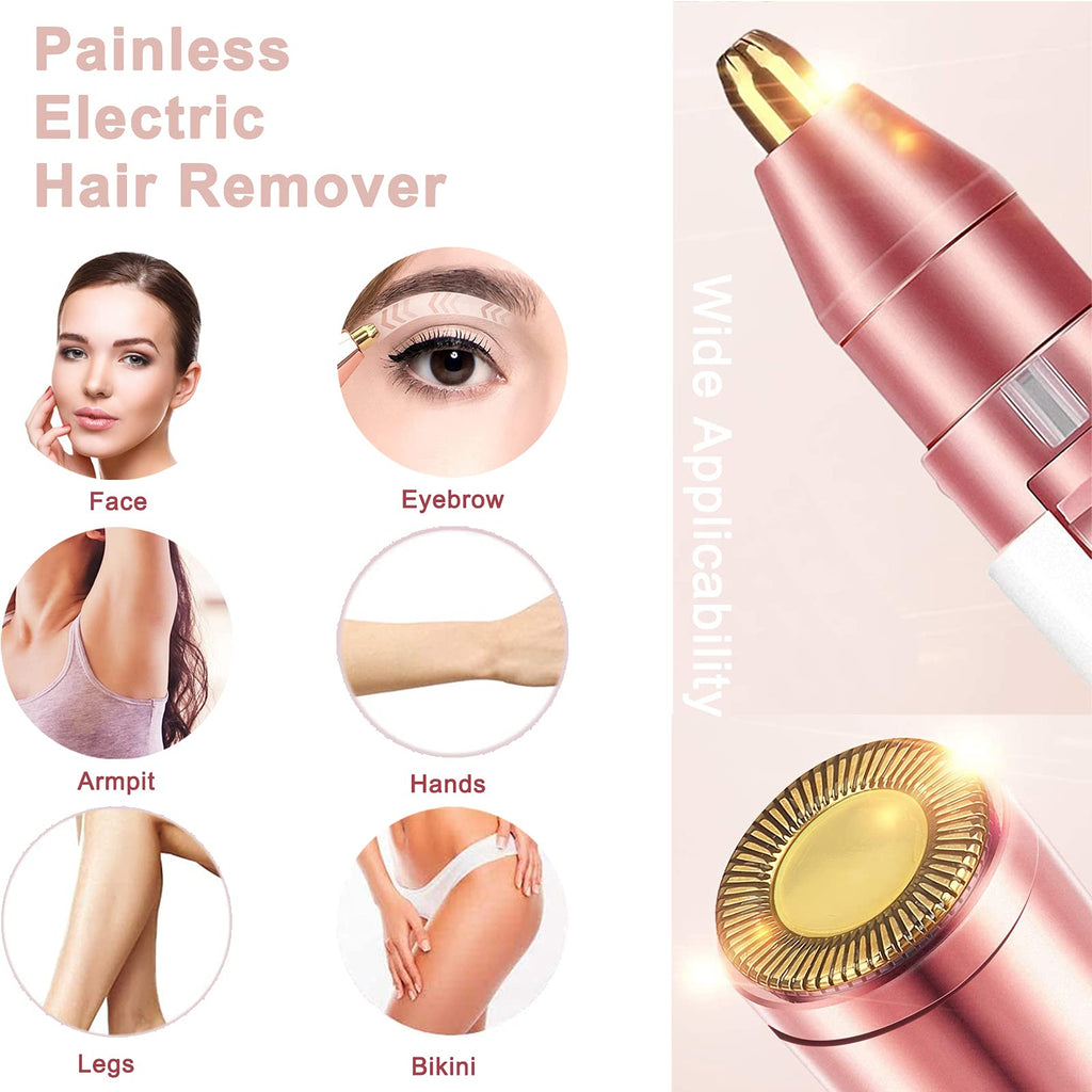 Facial Hair Remover 2-in-1 Rechargeable Epilator White F3838