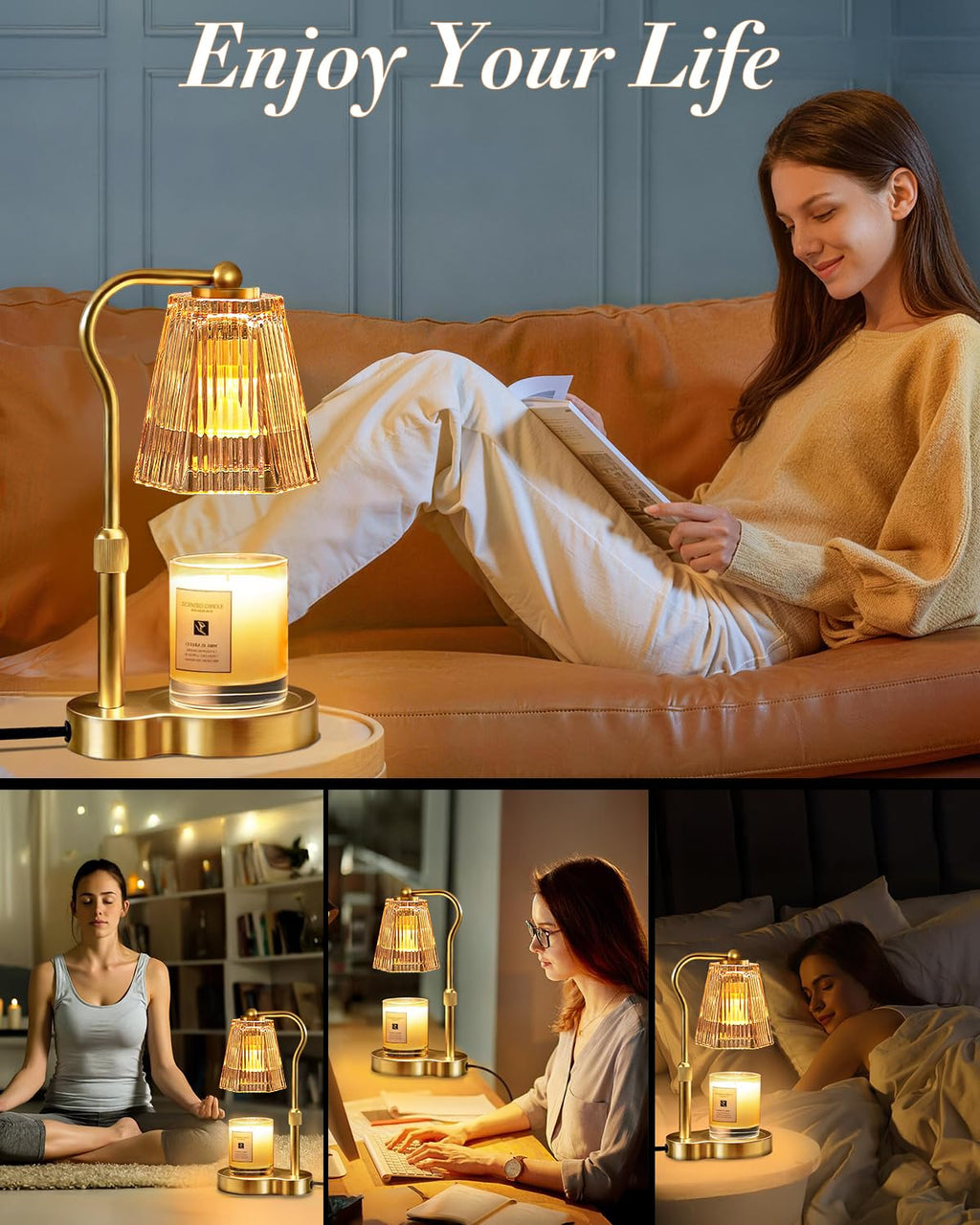 Candle Warmer Lamp with Timer & Dimmable Settings U2153