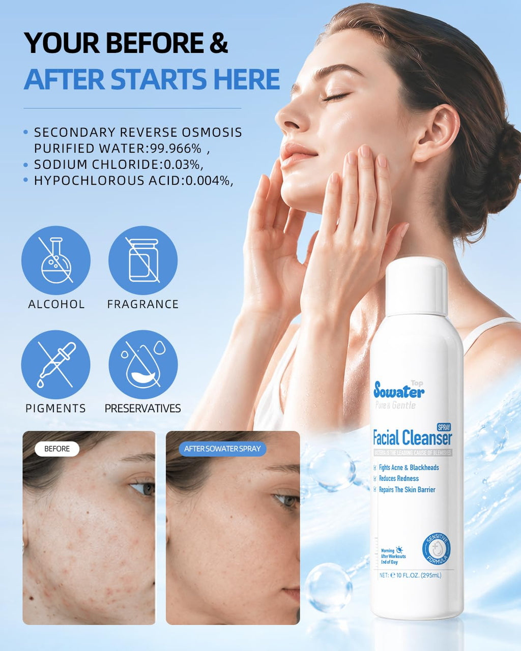 Hypochlorous Acid Facial Mist 10 oz B280336