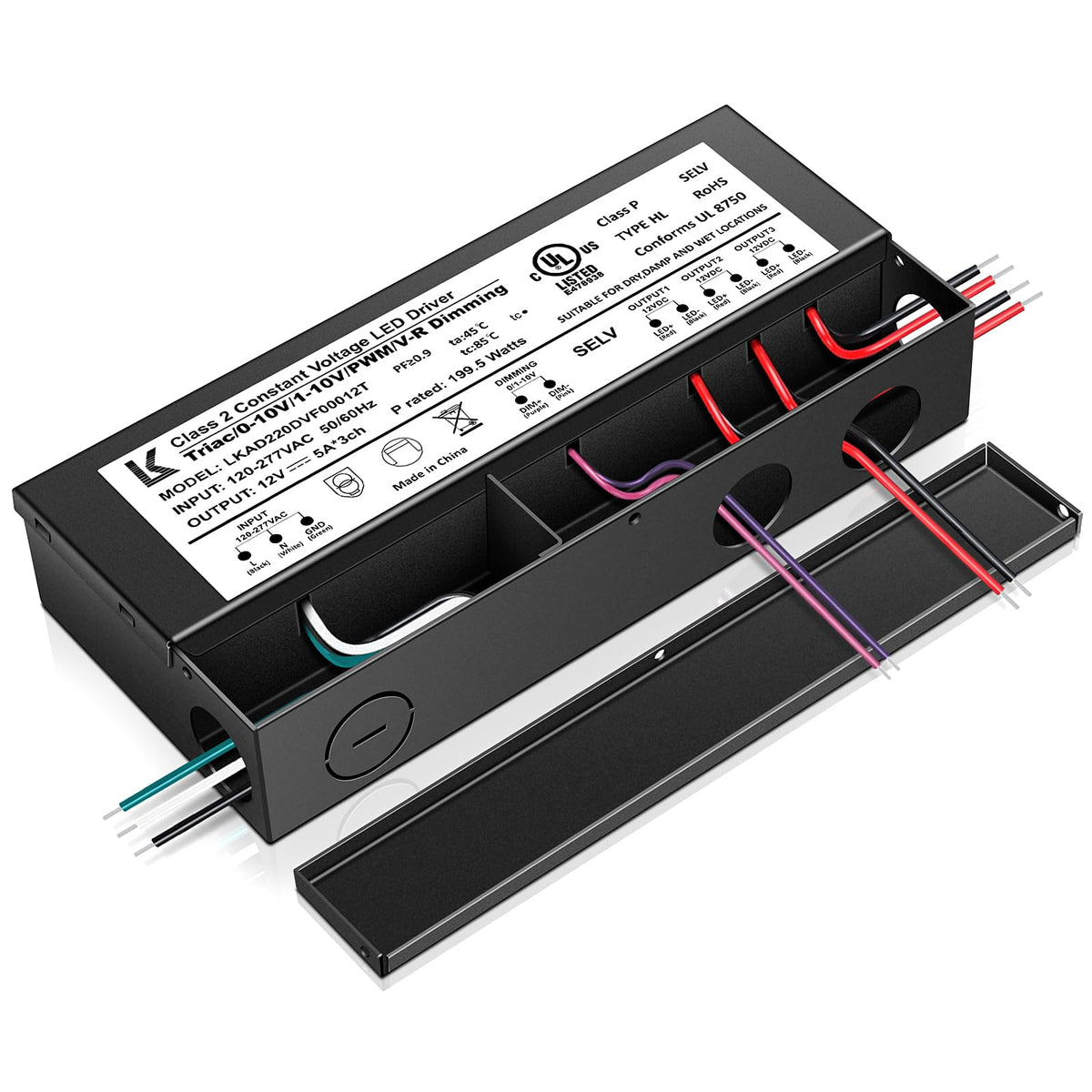 12V 200W Dimmable LED Driver H9653