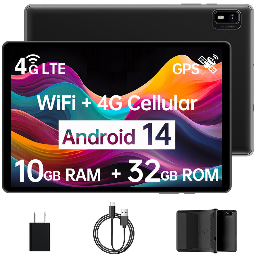 Android 14 Tablet with Sim Card Slot 10GB+32GB 10 inch Tablet B569