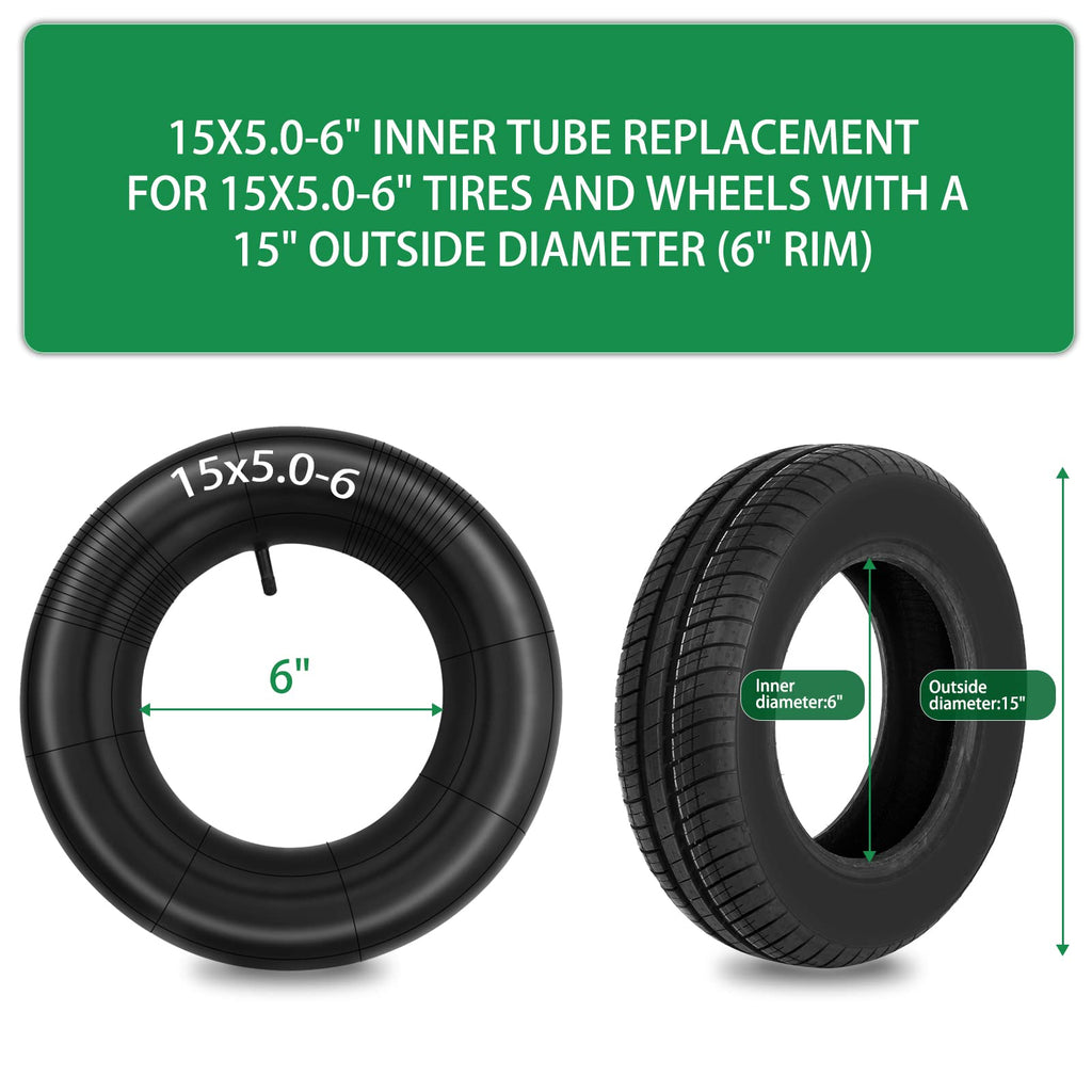 15x6.00-6 Inner Tube with TR-13 Straight Valve Stem P516736