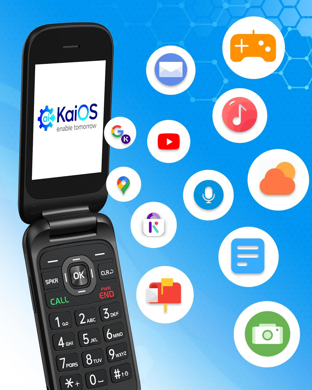 Unlocked 4G Flip Phone with Dual Screen J4264