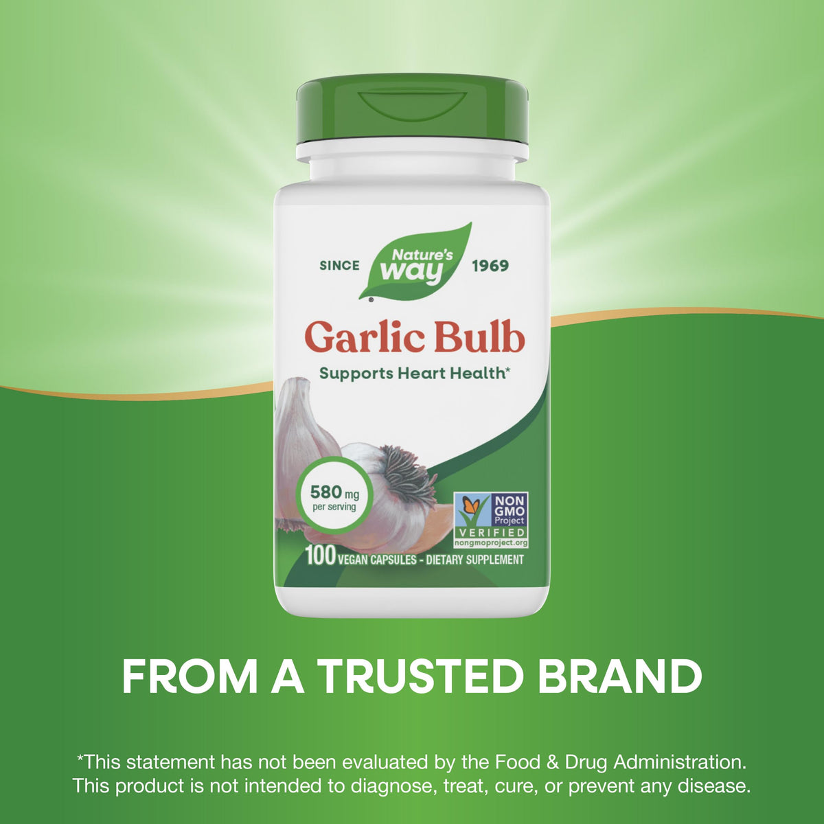 Garlic Bulb Capsules 580mg 100 ct W1037