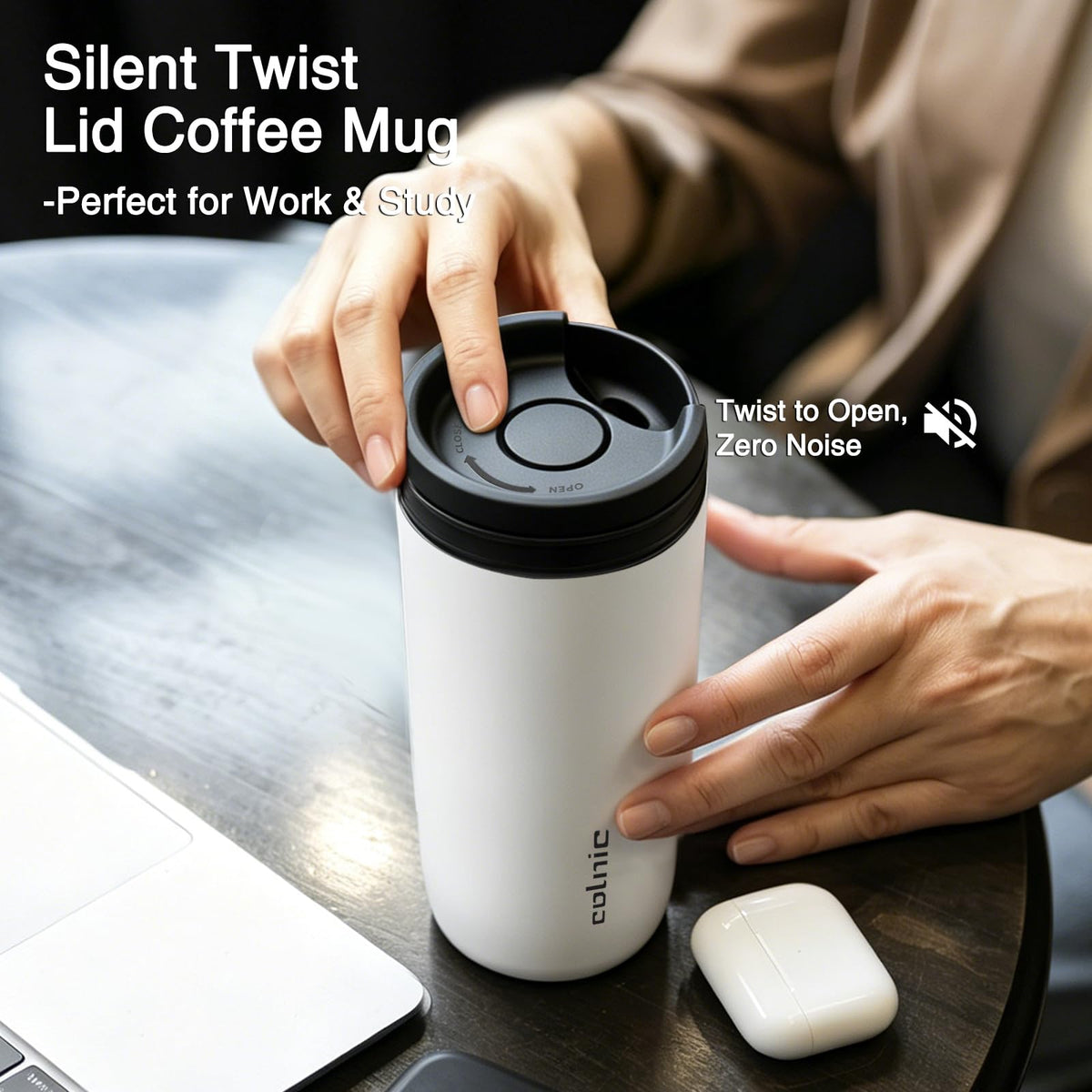 16 oz Insulated Stainless Steel Travel Coffee Mug A531750