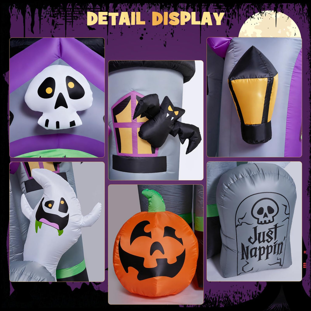 12 FT Halloween Inflatable Archway Outdoor Decoration D8442