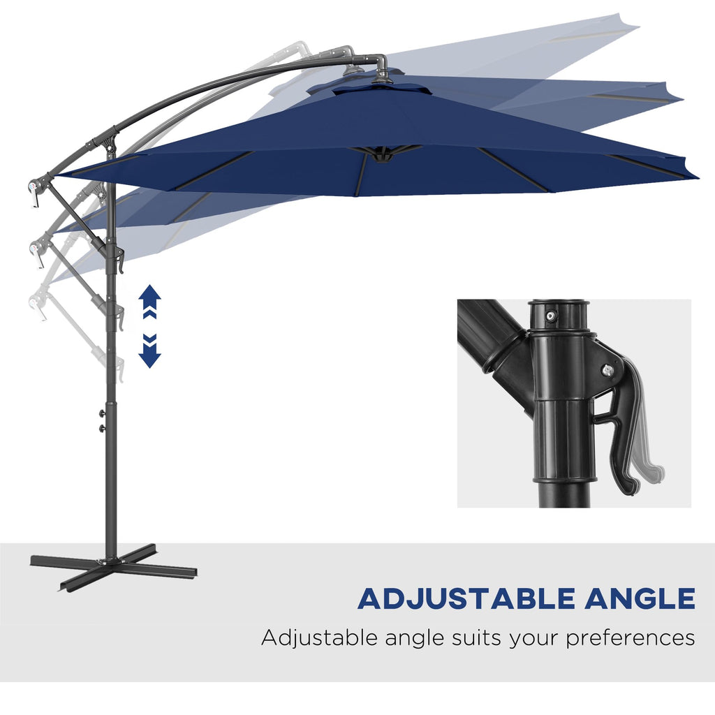 10' Cantilever Tilt Offset Patio Umbrella Z663