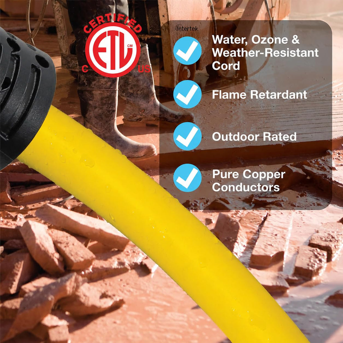 50 ft 12/3 SJTW Heavy Duty Outdoor Extension Cord X8639