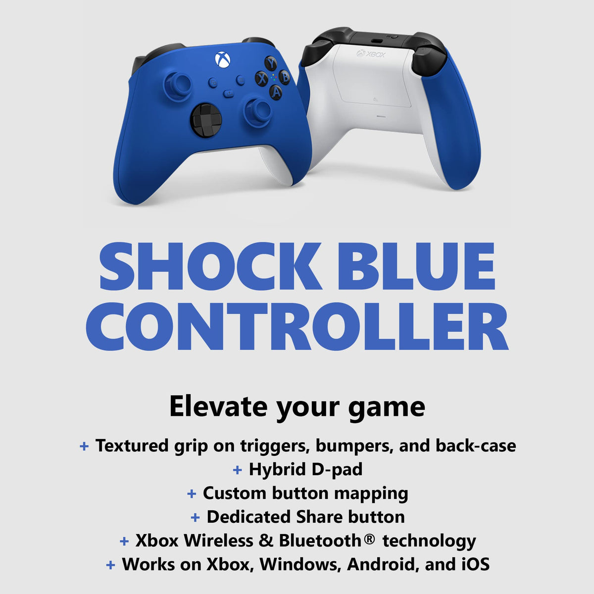 Xbox Wireless Controller Shock Blue D693