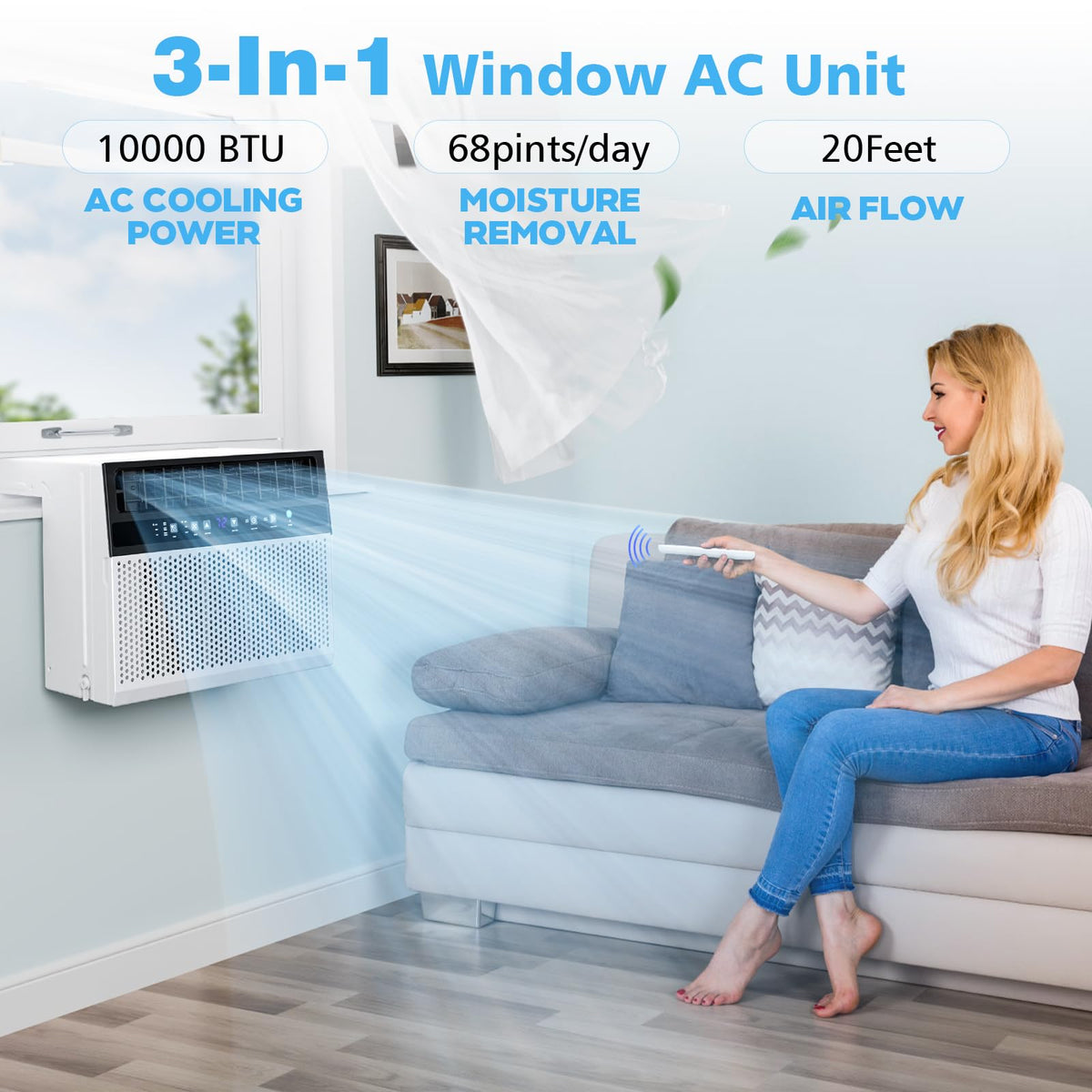 10000 BTU U-Shaped Window Air Conditioner Z686500