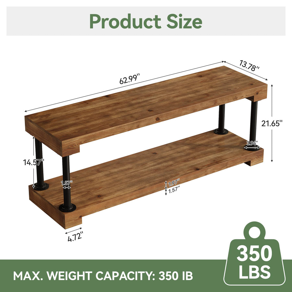 Solid Wood TV Stand for 75-Inch TV O6889