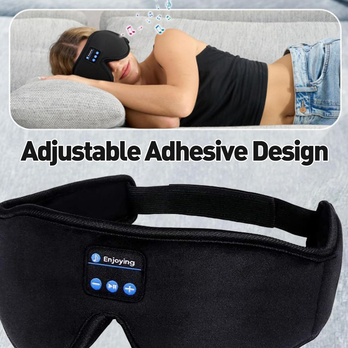 Bluetooth Sleep Mask with Headphones J38413