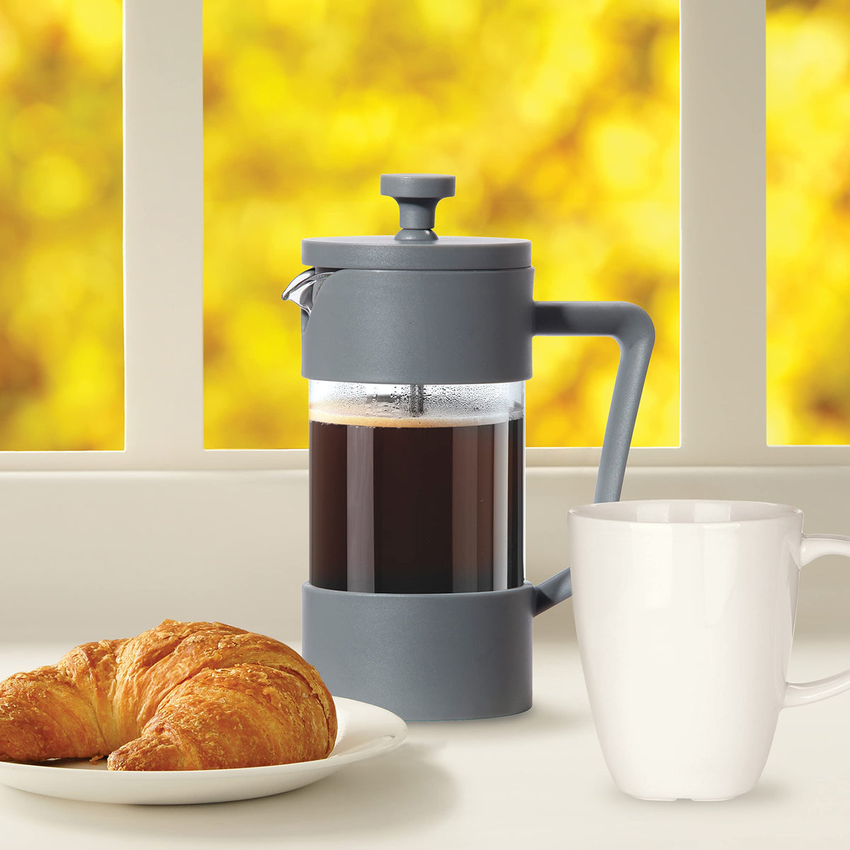 12oz Borosilicate Glass French Press Coffee Maker V125