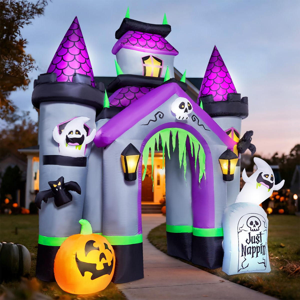 12 FT Halloween Inflatable Archway Outdoor Decoration D8442