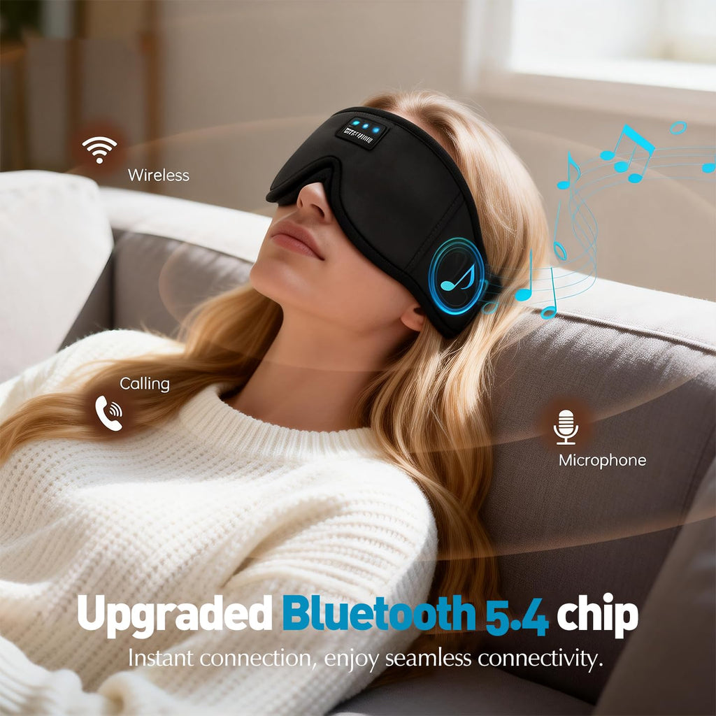 Bluetooth Sleep Mask with Headphones J38413