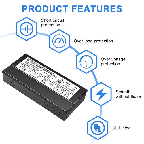 12V 200W Dimmable LED Driver H9653