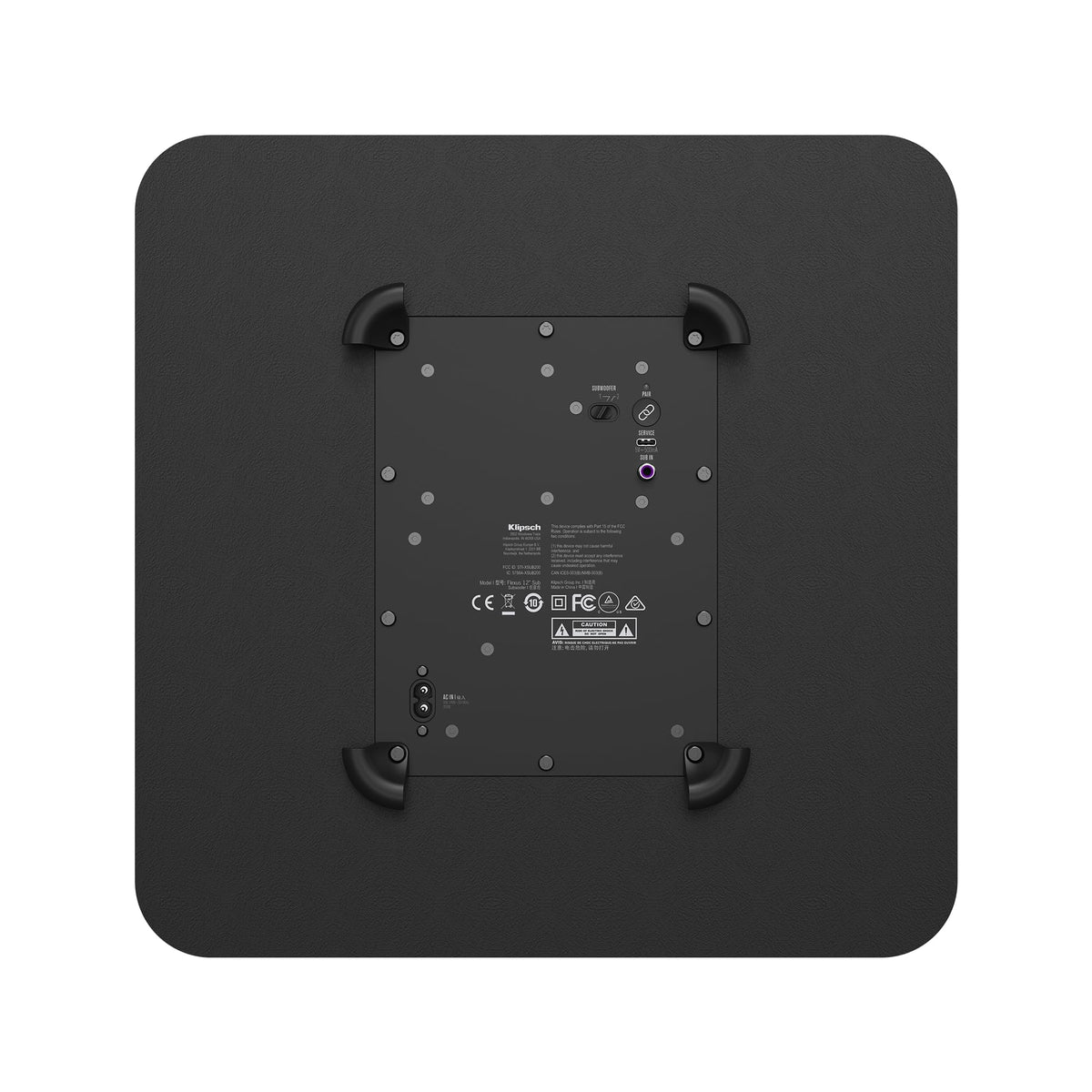 Black 12" Wireless Subwoofer N1281