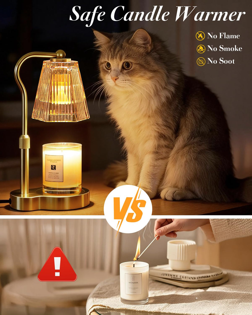 Candle Warmer Lamp with Timer & Dimmable Settings U2153