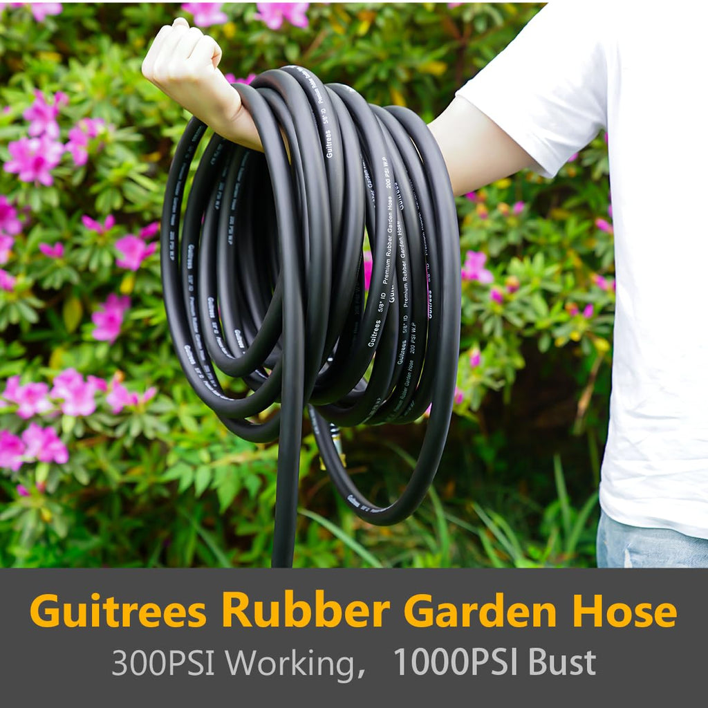 100FT Heavy Duty Rubber Garden Hose A2120