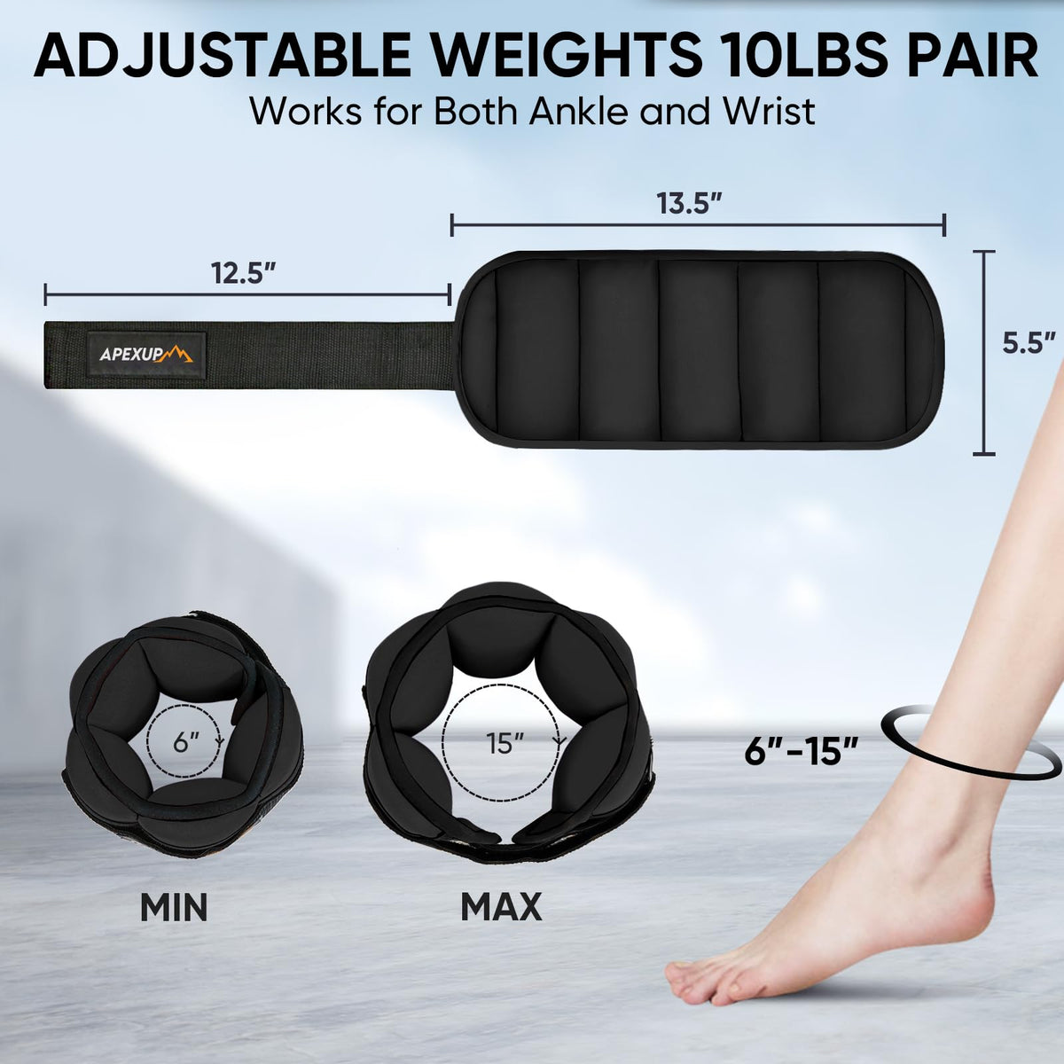 Adjustable Ankle Weights and Weighted Vest Z8072