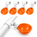 Large Automatic Chicken Waterer Cups with 1/2" PVC Tee Fittings 5-Pack O790