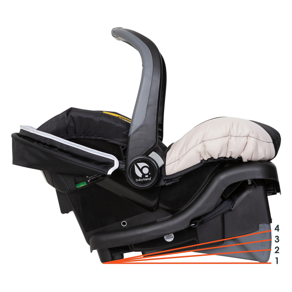 Khaki Infant Car Seat with Cover and Harness H1226