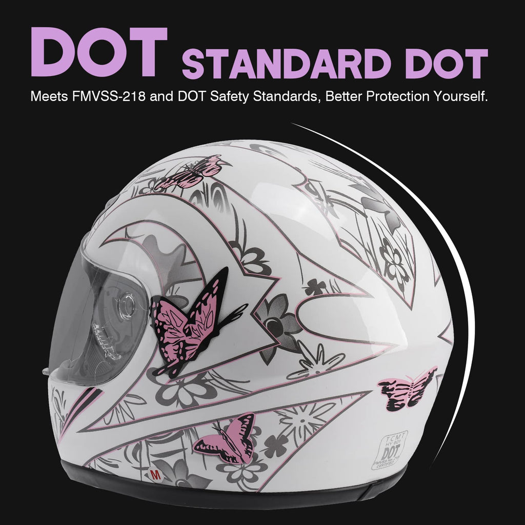 Full Face Motorcycle Helmet DOT Matte I476