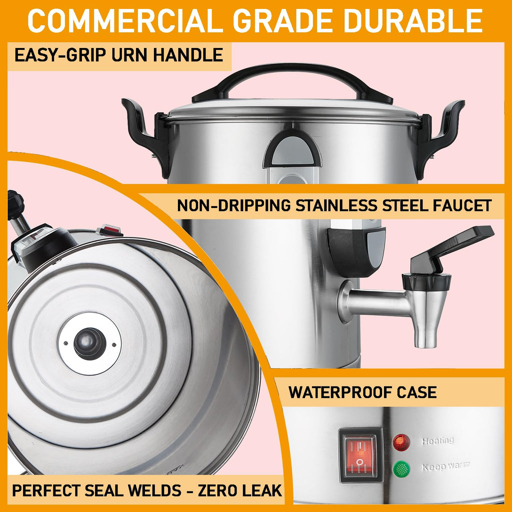 100 Cup Stainless Steel Commercial Coffee Urn N83409
