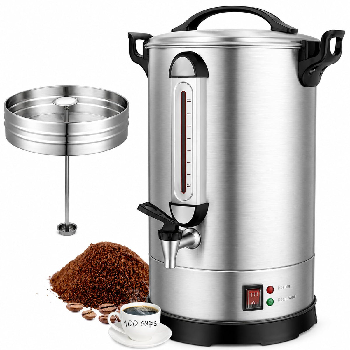 100 Cup Stainless Steel Commercial Coffee Urn N83409