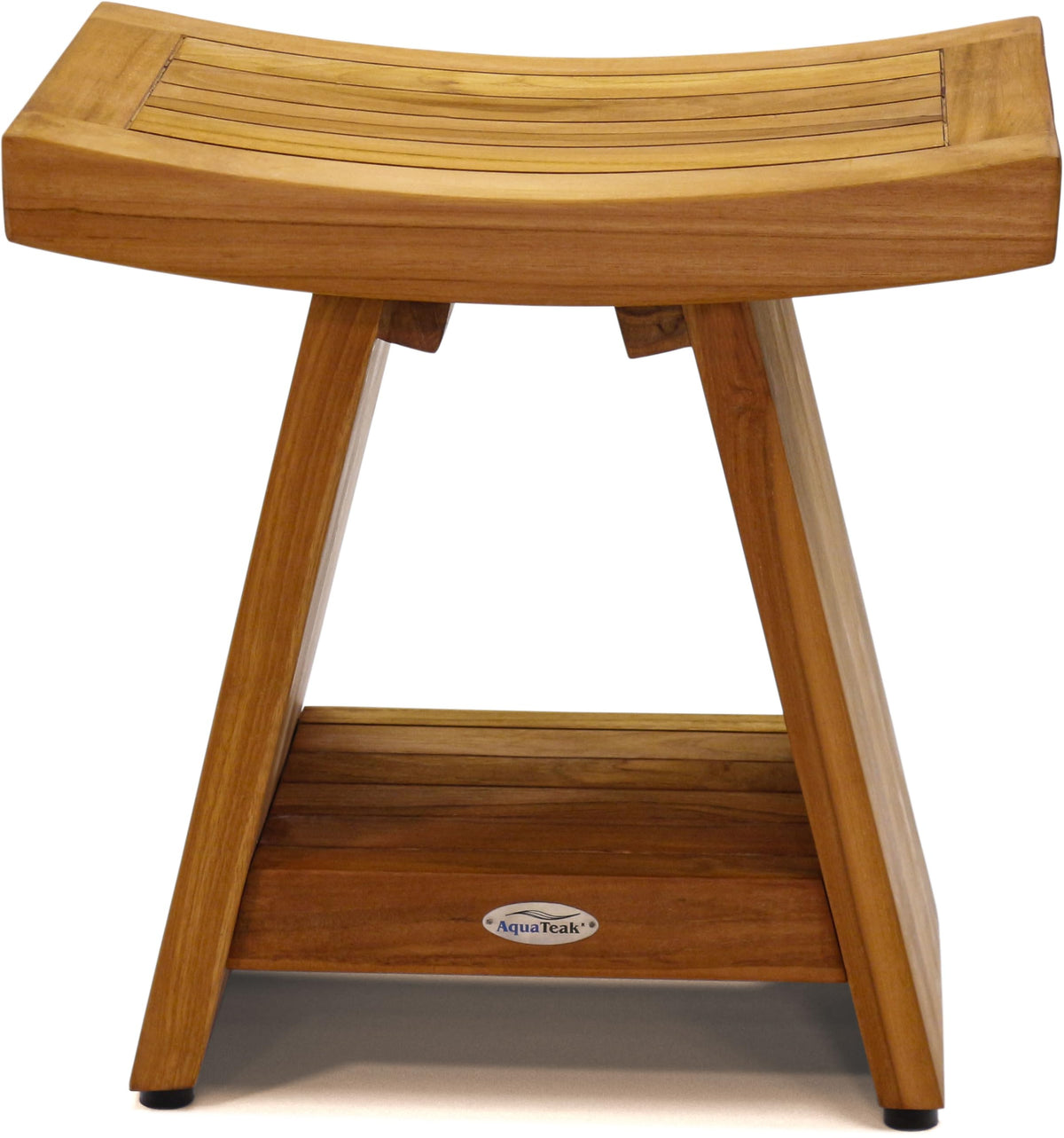 18" Teak Shower Bench with Shelf W14506