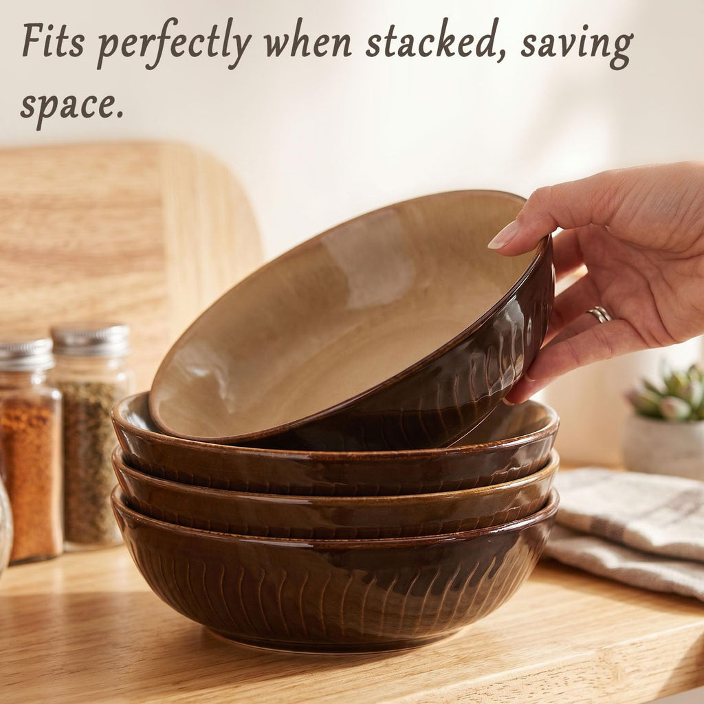 44 Ounce Ceramic Bowl Set of 4 V830