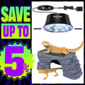 UVB Reptile Light with Basking Platform Combo Kit W2118