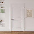 36"x80" Left-Hand Prehung Interior Door with Jamb Kit & Matte Black Hinges L71753