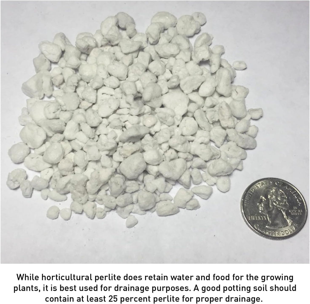 Perlite Horticultural Medium Grade Soil Additive 4 Cubic Feet 1 Bag J7896