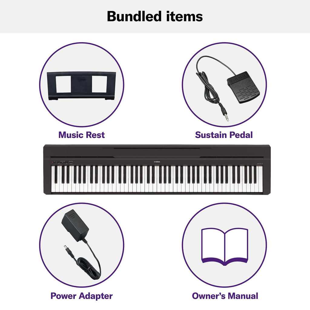 88-Key Weighted Action Digital Piano with Sustain Pedal X7549
