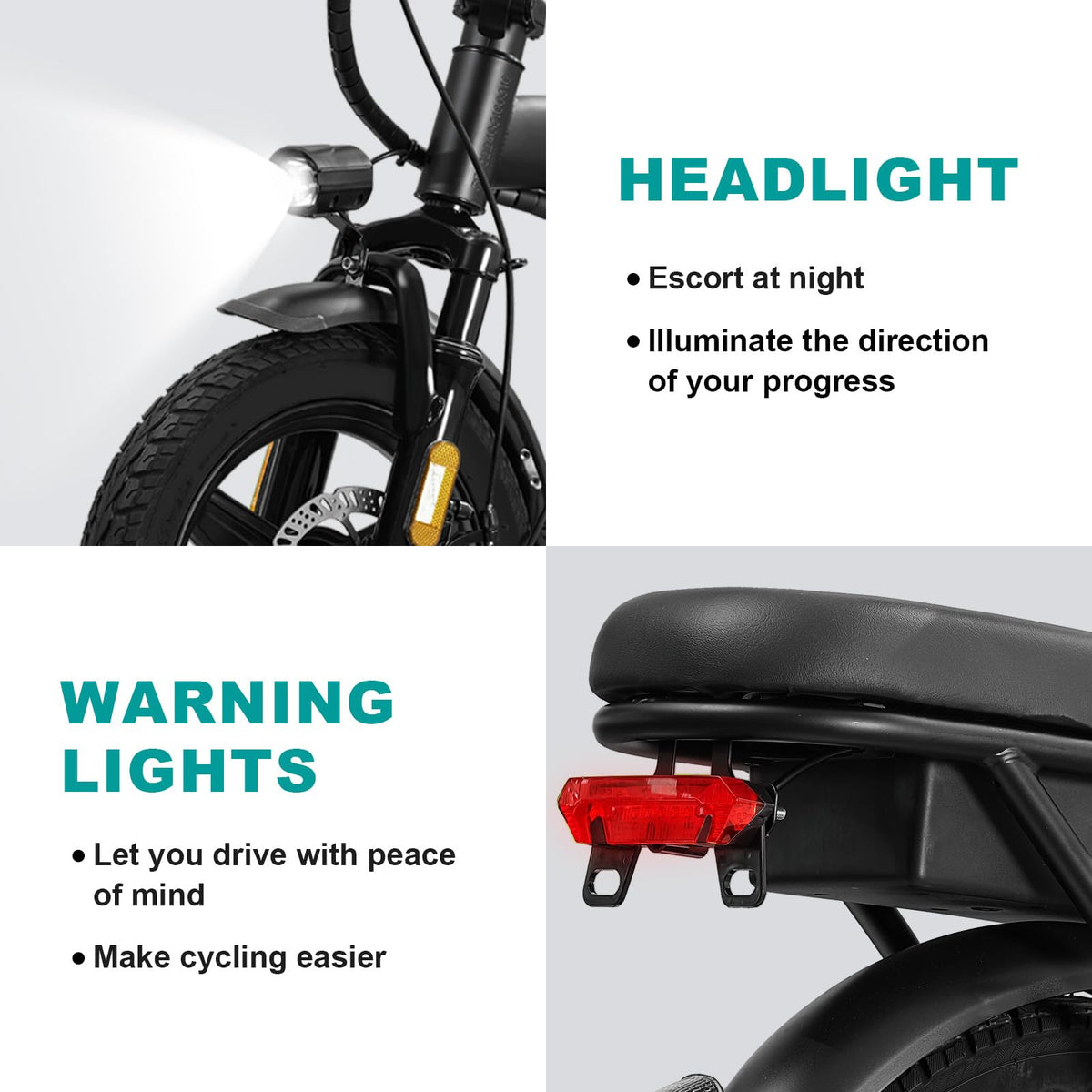 Electric Bike 1200W Peak Motor 20-28MPH 32 Miles Range Removable Battery O70593