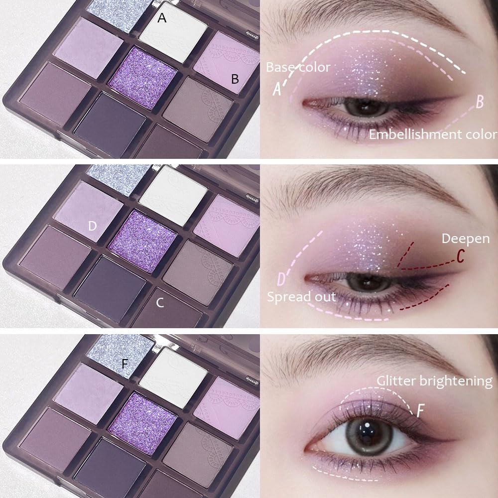 9 Colors Eye Shadow Palettes Makeup B6978