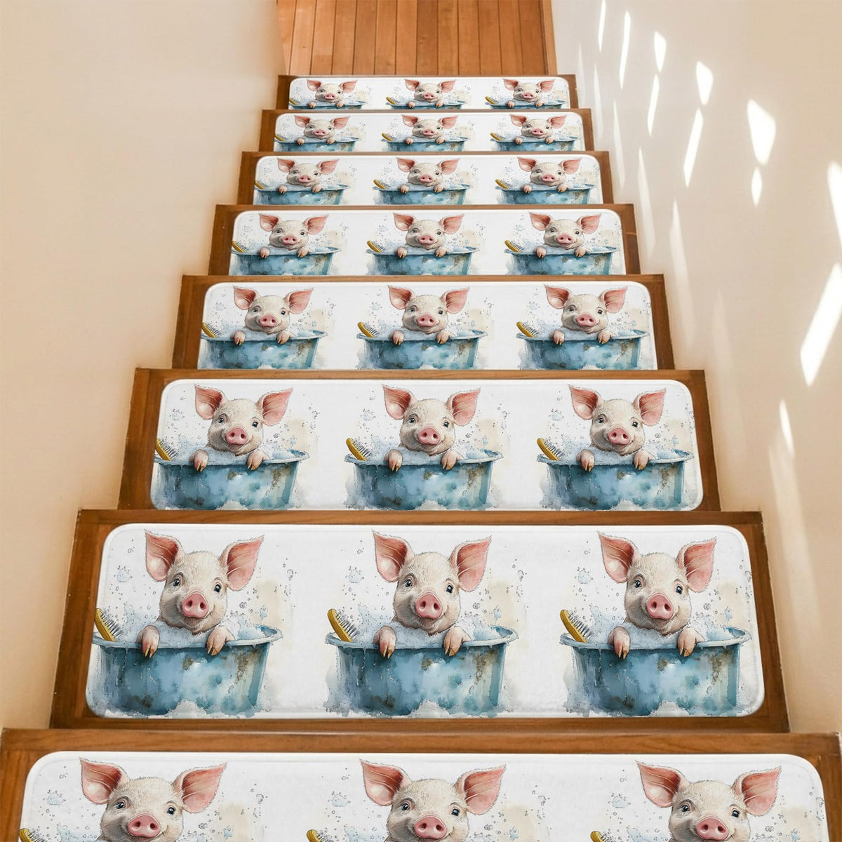Non Slip Carpet Stair Treads 7 Pack 8"x30" Z754544