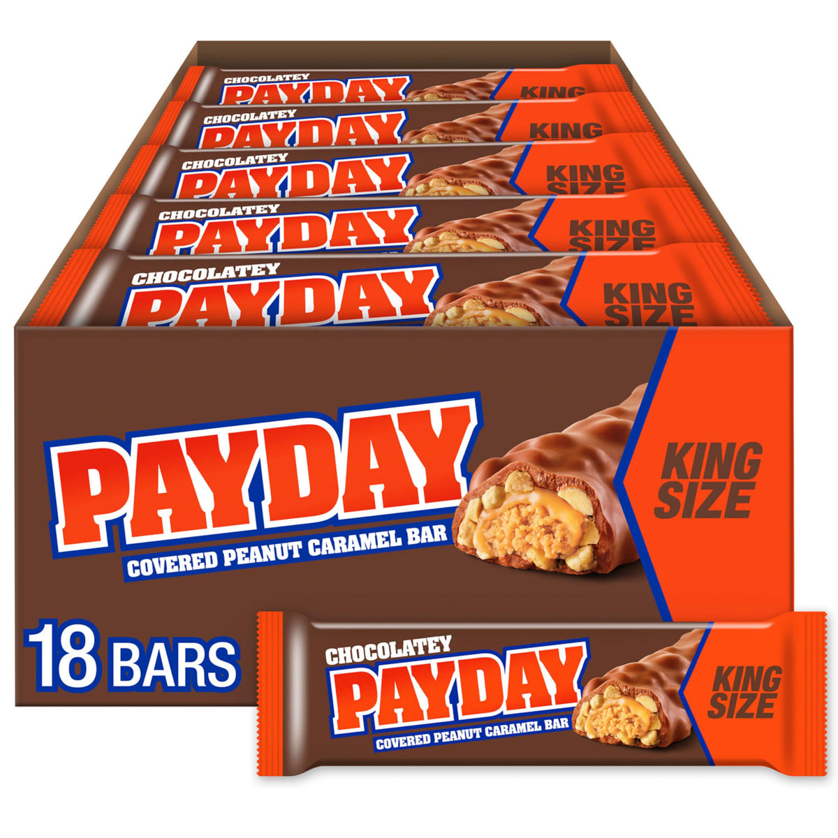 Chocolatey Peanut Caramel King Size Candy Bar 3.1 oz Z7953