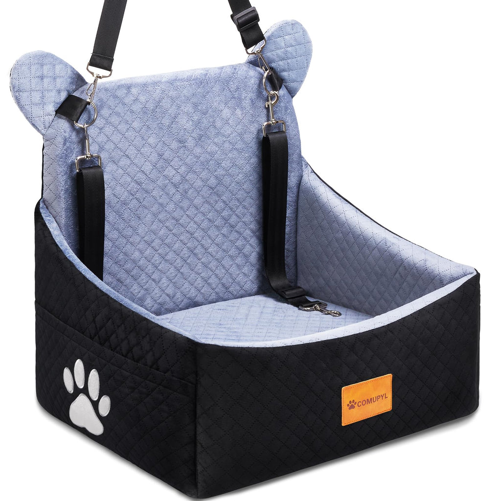 Dog Car Seats for Small/Medium Dogs up to 33lbs (Grey Black) P72840