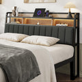 King Headboard with Storage and Charging Station V4437
