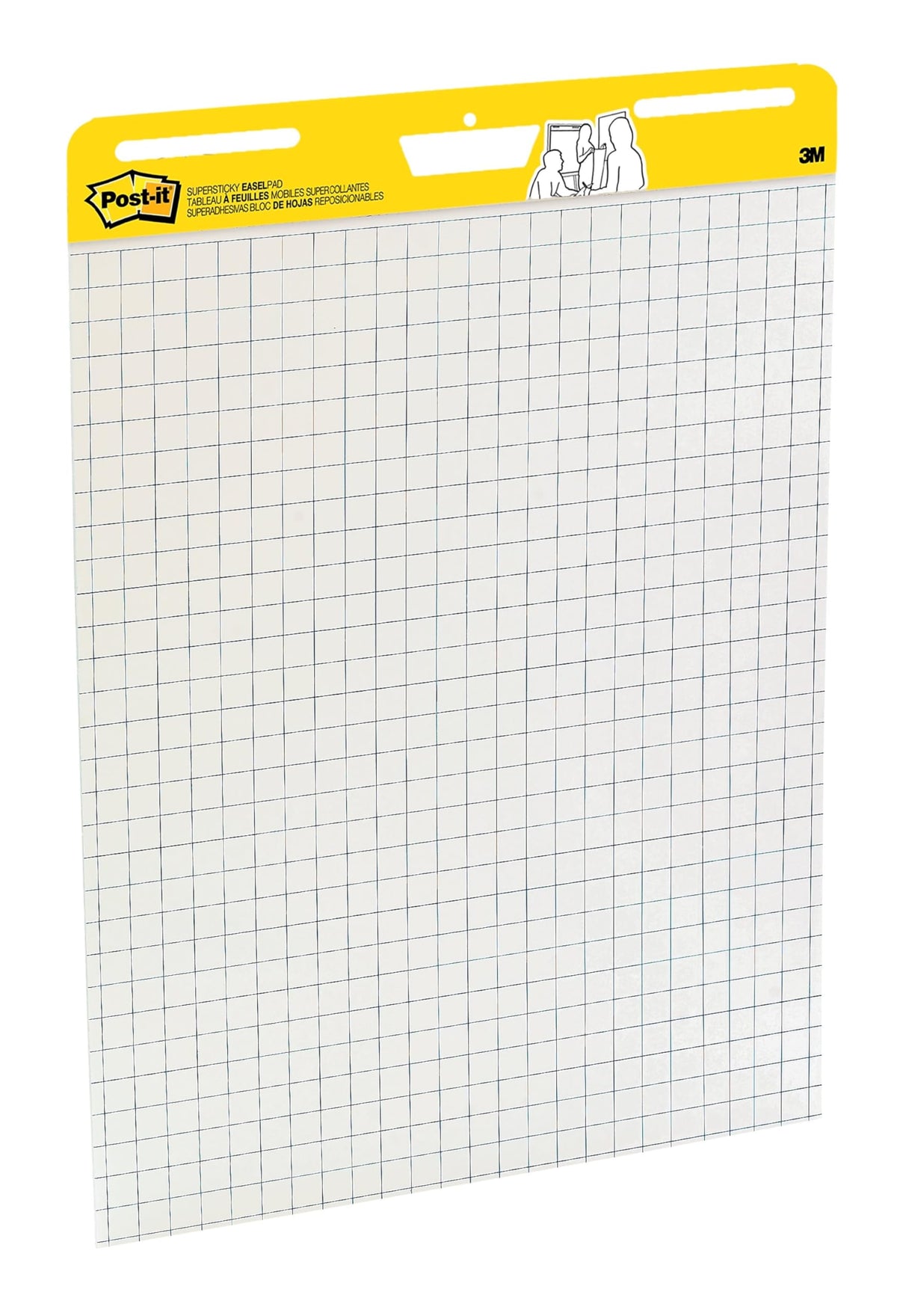 Super Sticky Easel Pad 25-Inch x 30-Inch White with Grid 30 Sheets/Pad I242