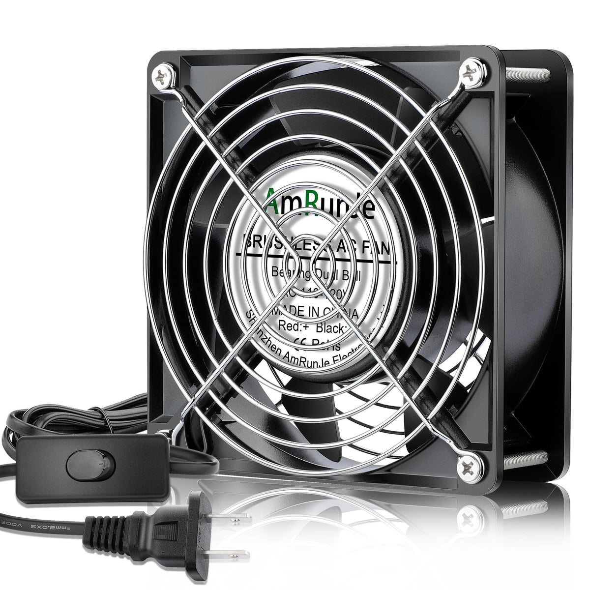 120mm x 38mm 120V Dual Ball Bearing Axial Fan W743970