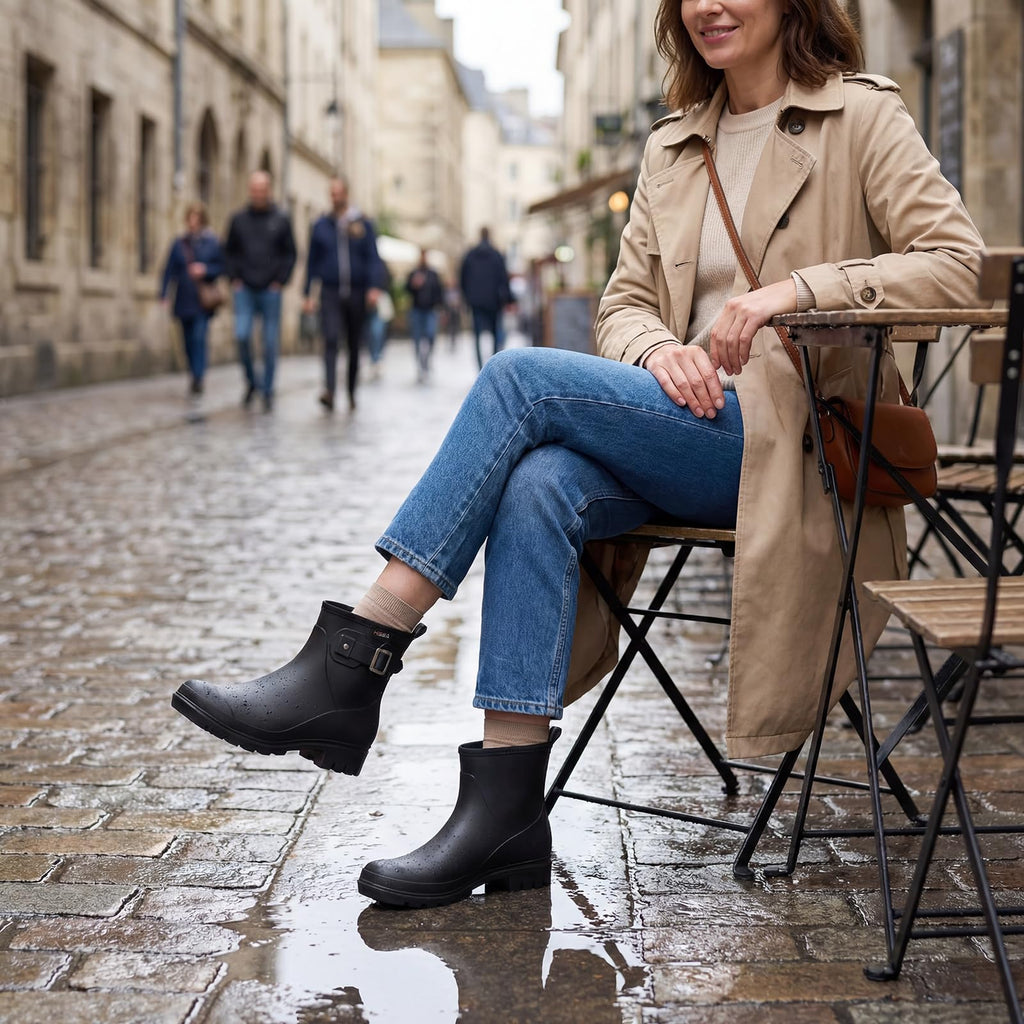 Waterproof Short Ankle Rubber Rain Boots Y316890