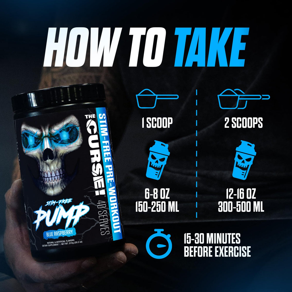 Stim-Free Pre Workout Powder Sour Candy 40 Servings Q430