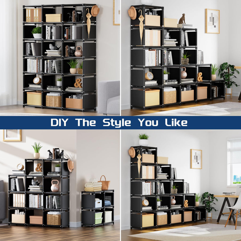 18 Cube Extra Large Bookcase Storage Organizer H5743