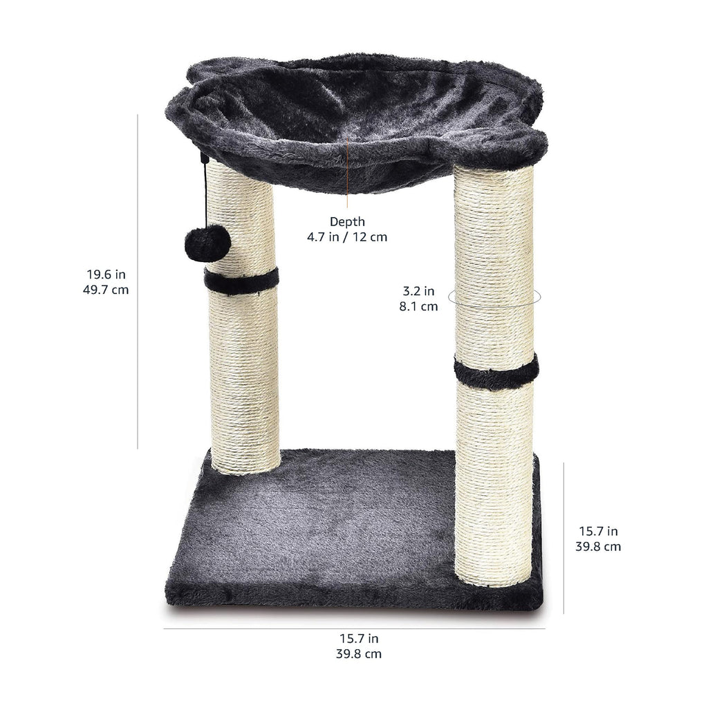 Cat Condo Tower with Hammock Bed and Scratching Posts P889942