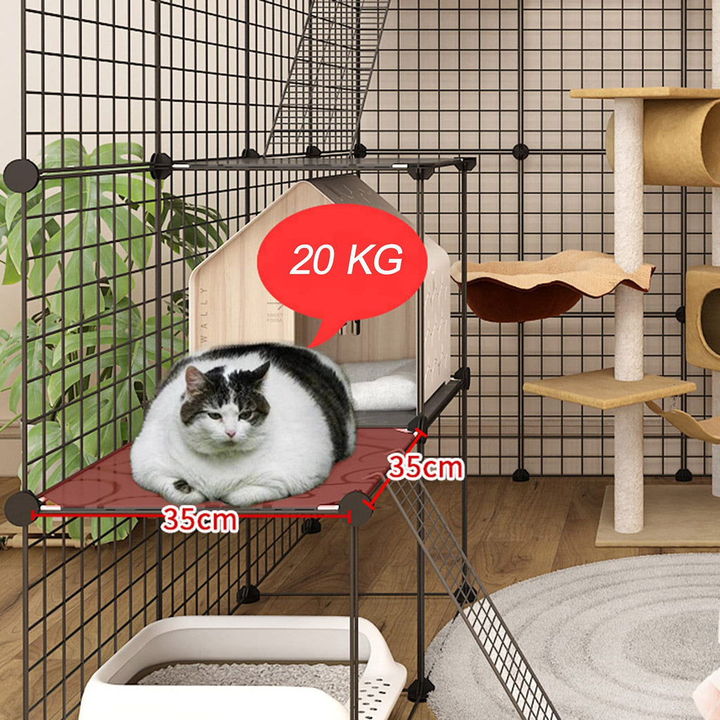 Metal Wire Small Animal Cage 111 * 75 * 109cm H3060