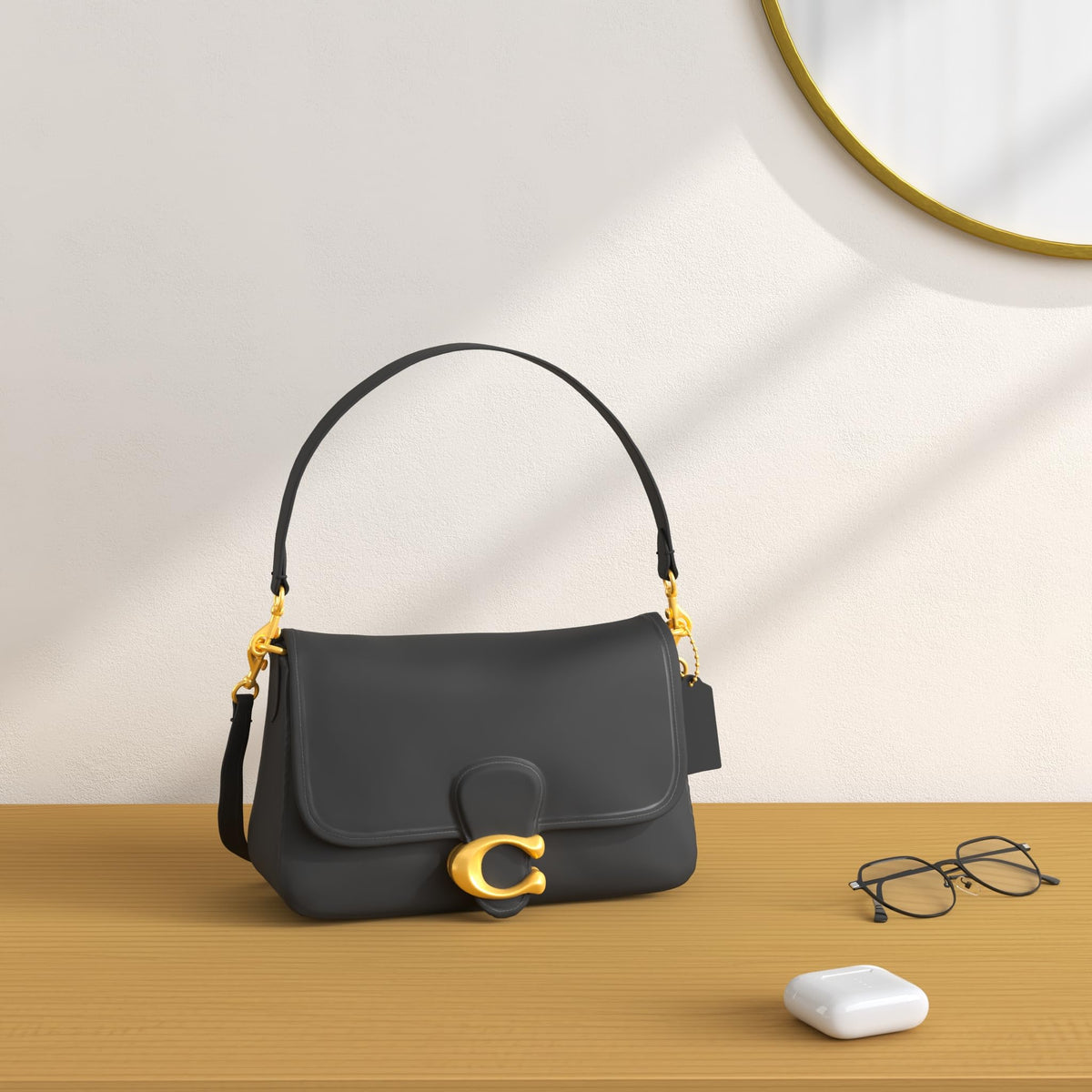 Soft Calf Leather Shoulder Bag N556742