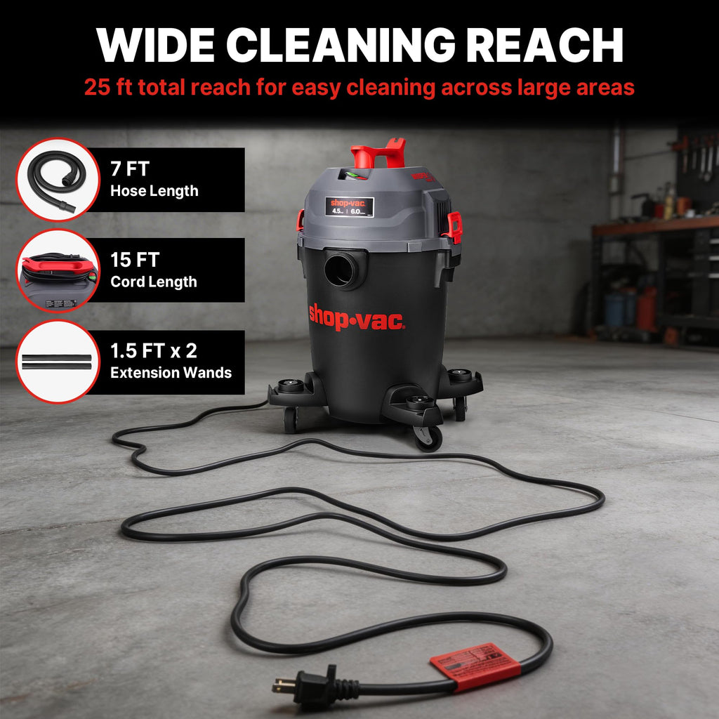 6 Gallon Wet and Dry Shop Vacuum I81267